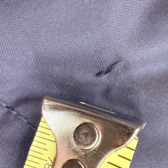 J. Jill Women’s Size M Longline Down Puffer Vest Navy‎ Blue Warm Winter Layer - Picture 7 of 7